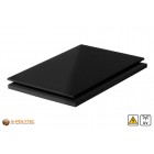 PE-EL sheets (electricalley conductive polyethylene) in black with smooth surface in thicknesses from 3mm - 60mm