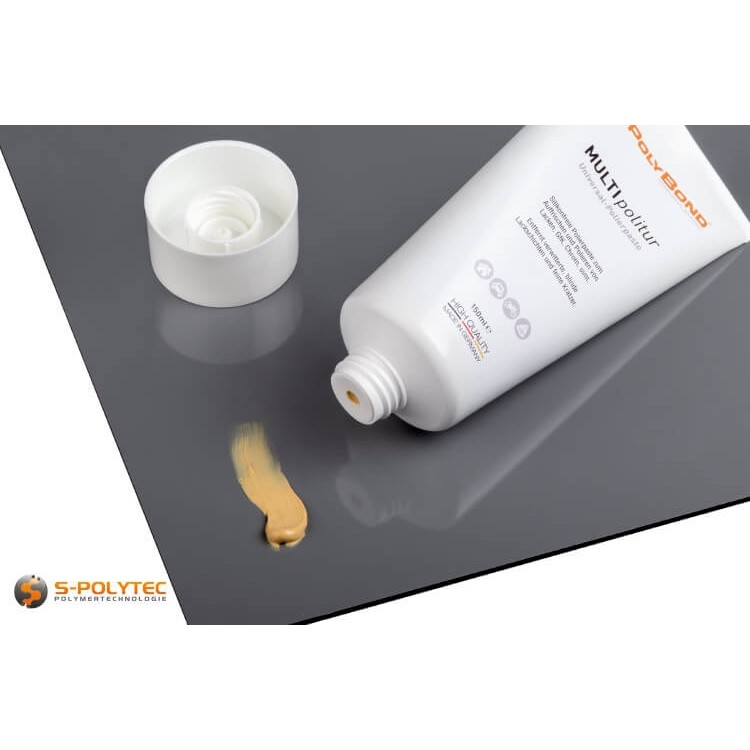 Our S-Polybond MULTIpolitur is a fine-grained polishing paste which is suitable for polishing smooth surfaces.