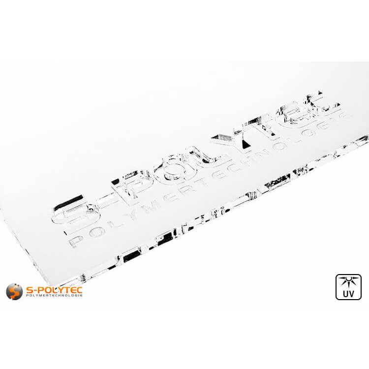 Individual laserparts from transparent acrylic glass