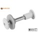 Vorschaubild The threaded sleeve of the balcony screw is available with head painting in light grey as well as unpainted