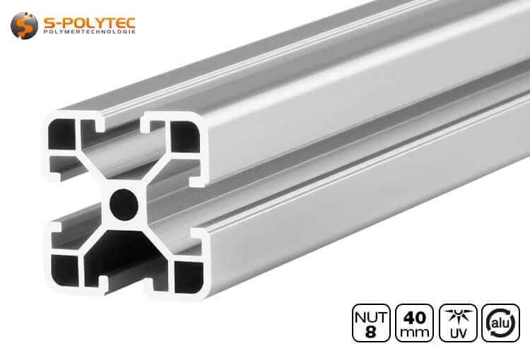 Our silver 20x20 groove 6 construction profiles are compatible with item®- system profiles