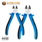 The side cutters have a lateral cutting edge with a bevel made of induction-hardened CrV steel