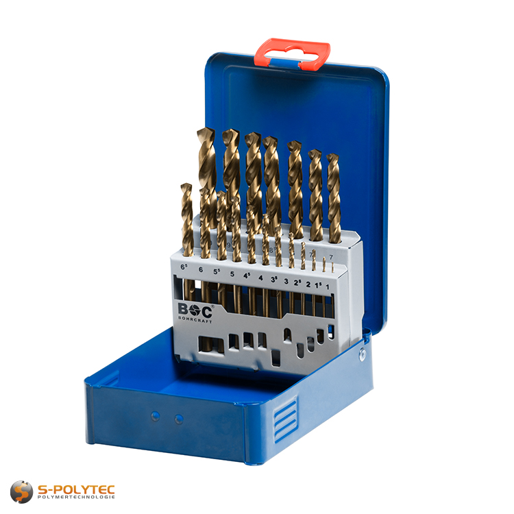 HSS-E drill bit set Ø 1.0mm - 10.0mm in robust industrial case