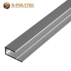 We offer the silver U-profiles made of anodised aluminium for edge trim either in 2000mm length, 1000mm length or cut to size