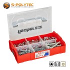 fischer FIXtainer DuoPower plug and screw box - Intelligent universal plug with matching screws in the L-BOXX Mini