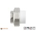 Vorschaubild Aqua-Plus PP-R screw coupling in white for PP-R pipes in various sizes with female thread made of brass.