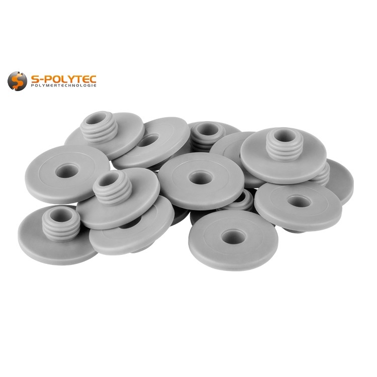 Our spacers made of LLDPE are ideal for balcony railings made of square steel tube