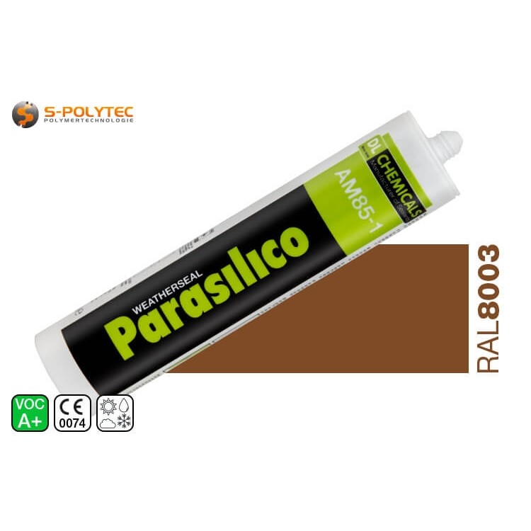 Silicone Parasilico AM-85 lightbrown in RAL8003 (clay brown)
