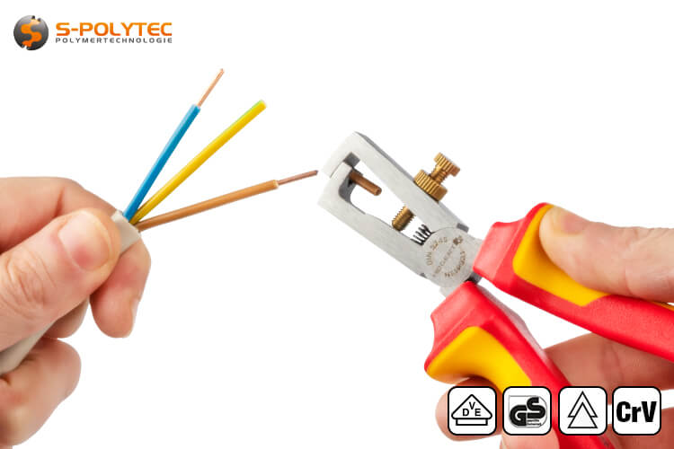 The VDE wire stripper is very suitable for rigid NYM cables