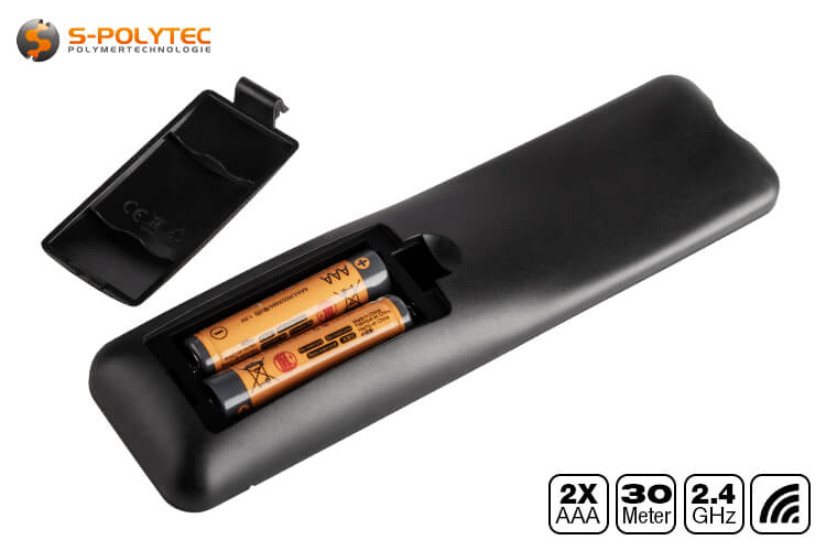 Thanks to 2.4Ghz radio frequency up to 30 metres range, even without visual contact or through walls
