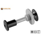 Buy matching Balcony screw-set with threaded sleeve black (RAL 9005) directly with it