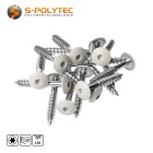 HPL screws cream white (RAL 9001)