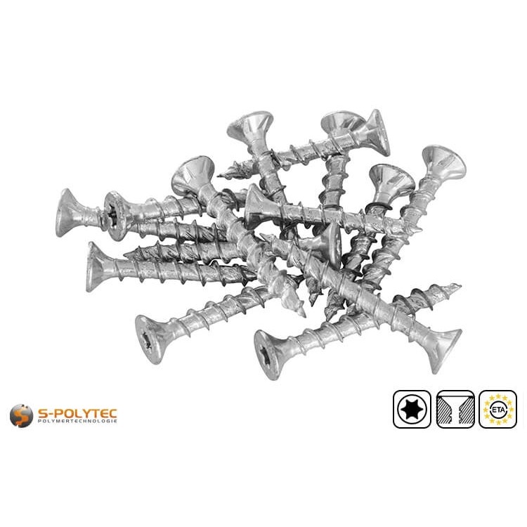 Countersunk screw fischer PowerFast II Ø 6.0mm with full thread in various thread lengths