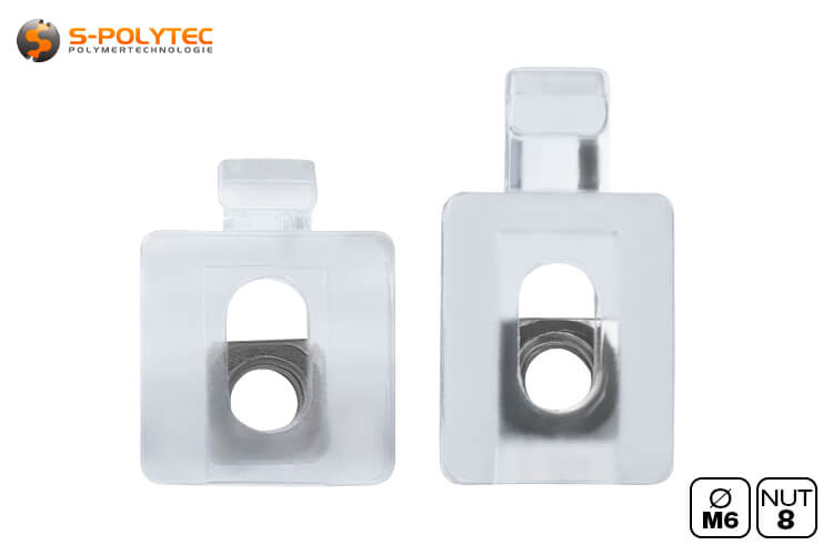 The connection blocks are ideal for materials with a higher coefficient of thermal expansion
