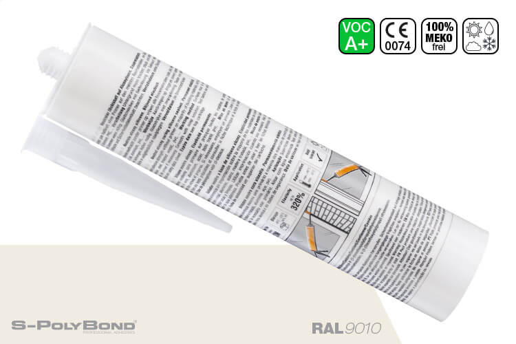 S-Polybond SILIKONprofi alkoxy-silicone pure white (RAL 9010)