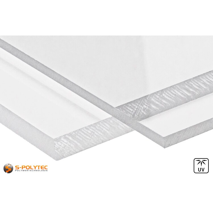 PC transparent sheets in custom cut in thicknesses from 3mm to 8mm - detailed view