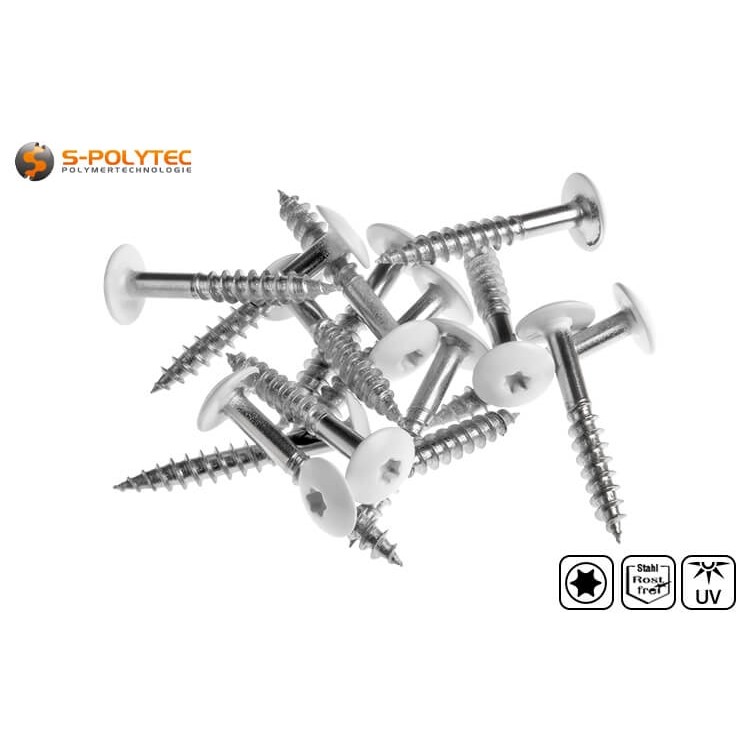The screws for HPL panels made of A4 stainless steel