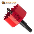 Our 52mm hole saw made of HSS bi-metal guarantees precise cuts and durability