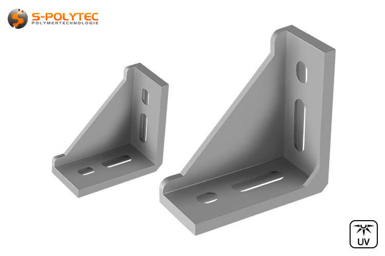 The heavy-duty angles for construction profiles are available in 30mm and 40mm widths
