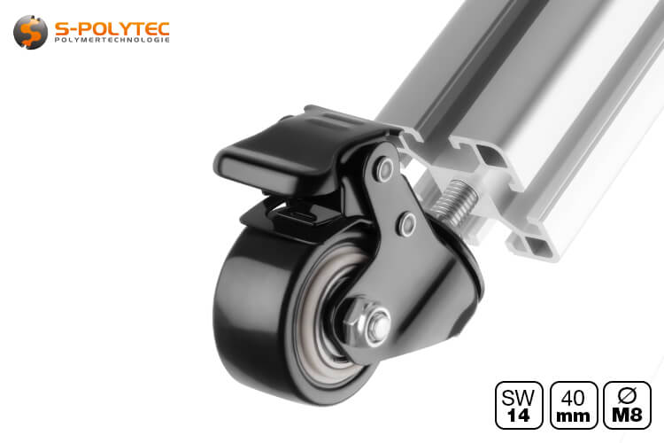 The soft polyurethane (PU) running surface with a width of 20mm impresses with its smooth rolling behaviour