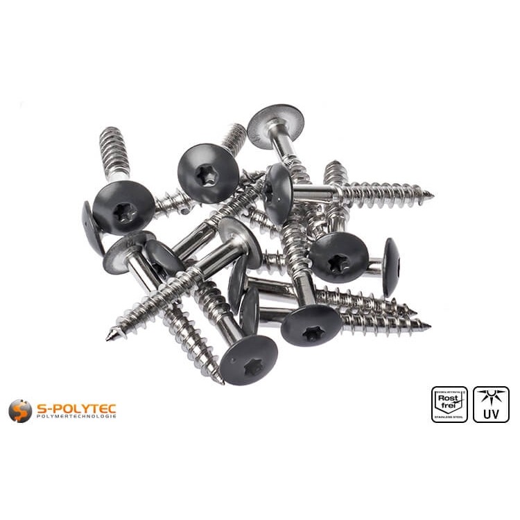 HPL screws anthracite grey (RAL 7016)