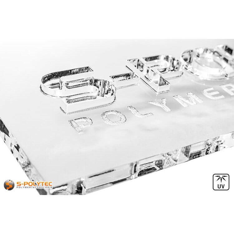 Parts in lasercut from acrylic sheets (PMMA) in colorless, transparent