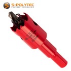 Our 22mm hole saw made of cobalt-alloyed HSS bi-metal for precise cutting performance