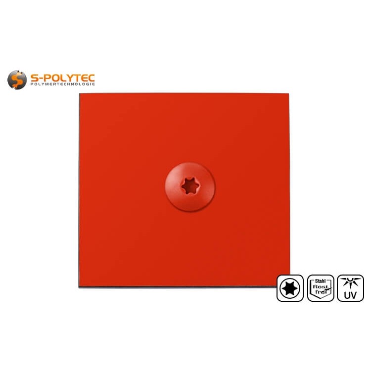 The facade screws have a marking and are suitable for mounting on wooden substructures.