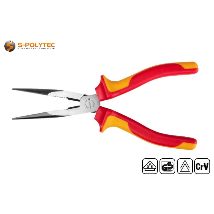 The ergonomic handle made of two-component PVC ensures an optimal grip and maximum safety