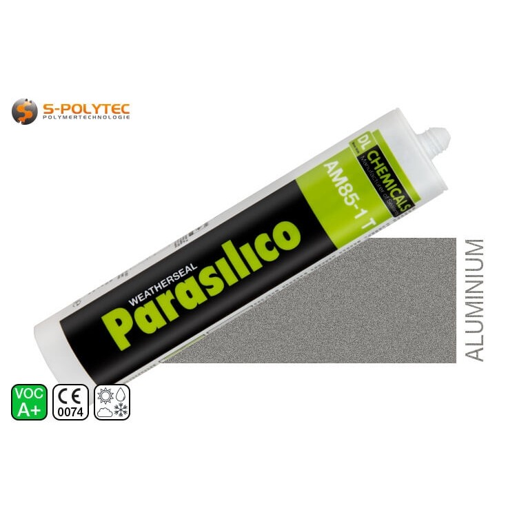 Silicone Parasilico AM-85-1 T in aluminium silver