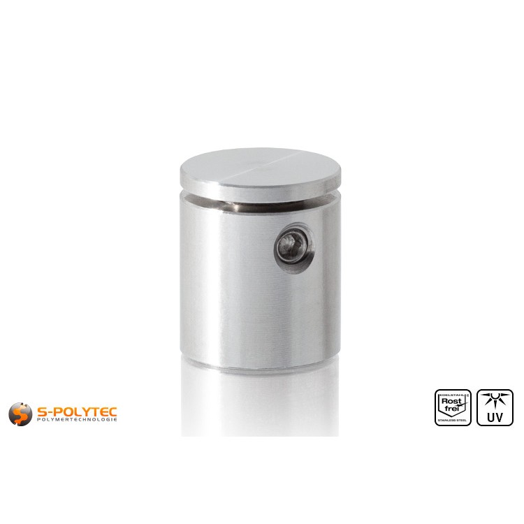 Wall spacer stainless steel 15 x 15mm flat version