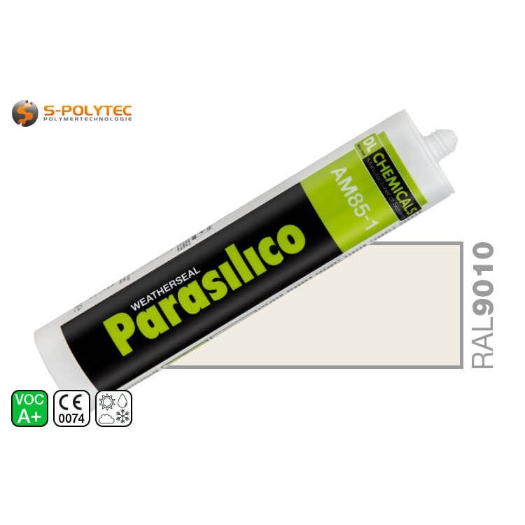 Silicone Parasilico AM-85 white in RAL 9010 (pure white)