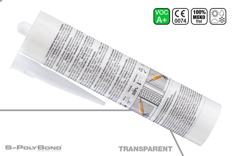 Colorless silicone based on alkoxy-technologie from S-Polybond SILIKONprofi