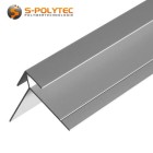 The silver-coloured aluminium corner profiles are suitable for connecting panels around external corners