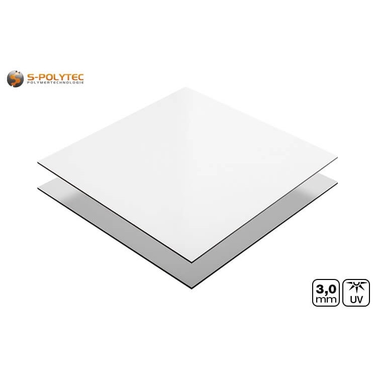 Our white aluminum composite panels made to measure