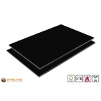 Buy matching HPL panels jet black (RAL9005) directly with it