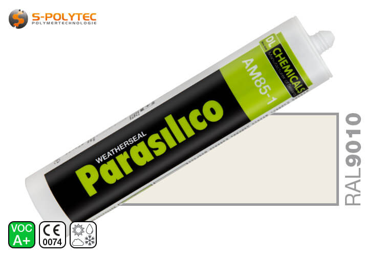 Silicone Parasilico AM-85 white in RAL 9010 (pure white)
