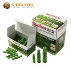 fischer UX Green universal dowel is made of at least 50% bio-based plastics