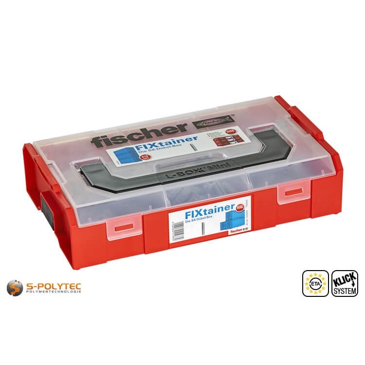 fischer FIXtainer SX expansion plug - The SX plug box with 210 plugs in 6mm, 8mm and 10mm diameter