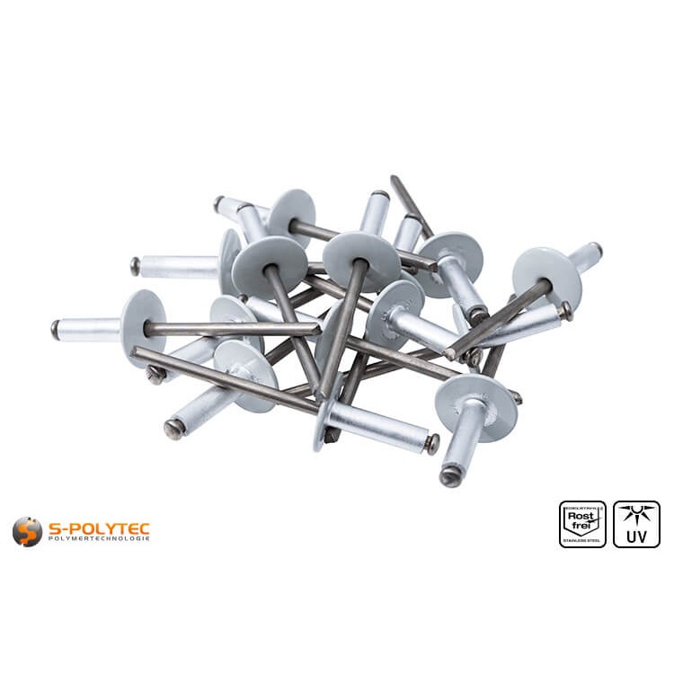 Facade rivets light grey (RAL 7035)