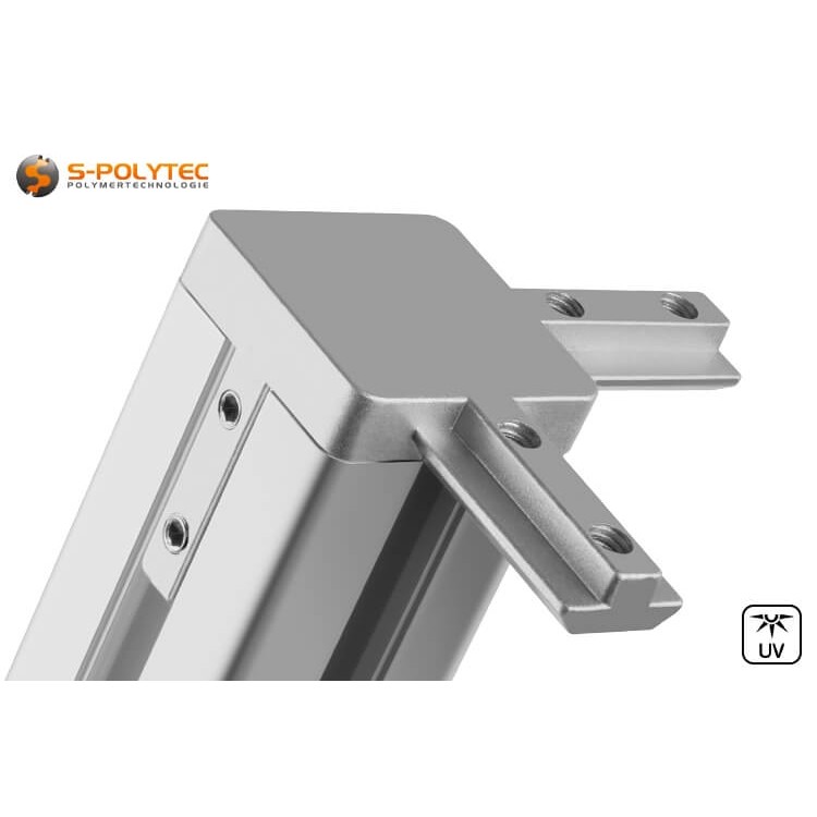 Our 3-way profile connectors for connecting three construction profiles at a right angle
