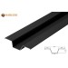 Vorschaubild Black anodised aluminium V-profiles for substructures for facade claddings