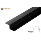 Buy matching Aluminium Z-Profiles Black (anodised) directly with it