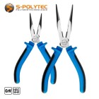 The needle nose pliers with tapered tip are made of alloyed chrome vanadium steel