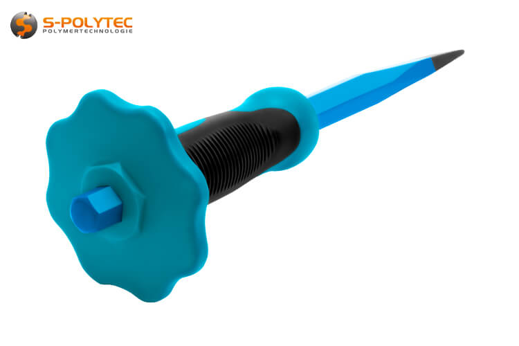 The chisel is made of high-quality chrome vanadium steel for extreme hardness and a long service life