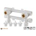 Vorschaubild Aqua-Plus PP-R mounting unit for surface-mounted taps in white with 1/2 inch internal brass threads