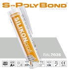 S-Polybond SILIKONprofi alkoxy-silicone light grey (RAL 7035)