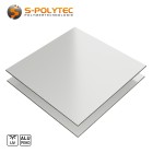 Aluminum composite panels with a matt surface on both sides