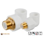 Buy matching Aqua-Plus PP-R elbow coupling 90° with male thread directly with it