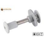 Buy matching Balcony screw-set with threaded sleeve light grey (RAL 7035) directly with it